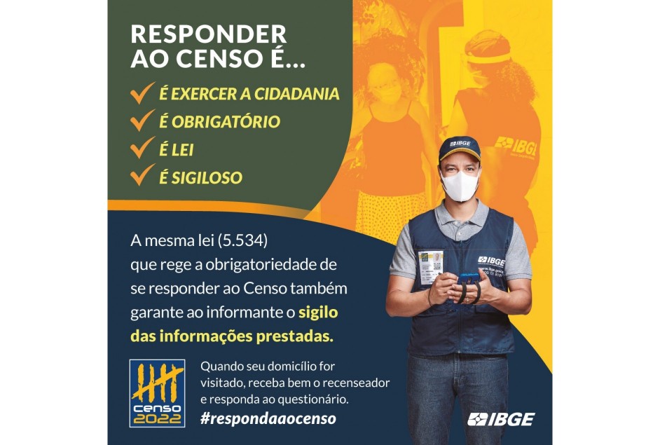 Utilidade pública: IBGE pede que população colabore com o Censo