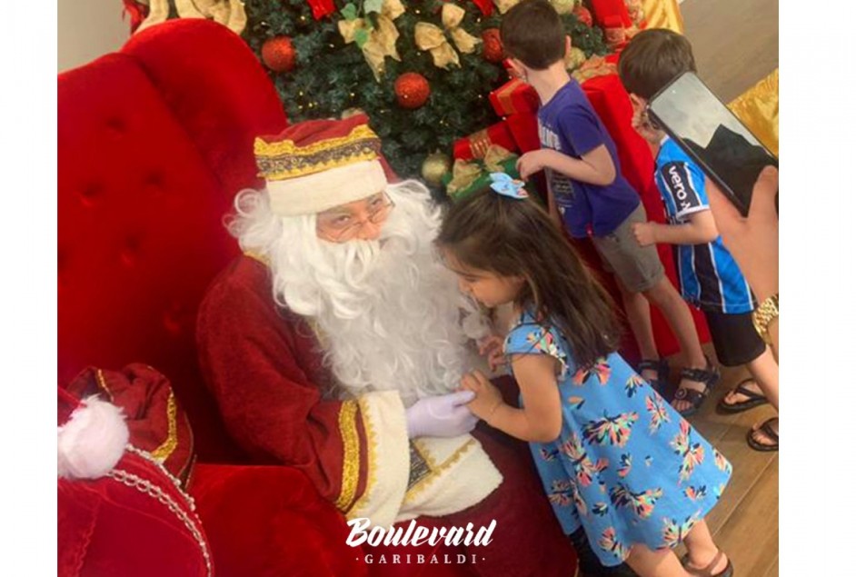 Papai Noel chegou no Boulevard Garibaldi