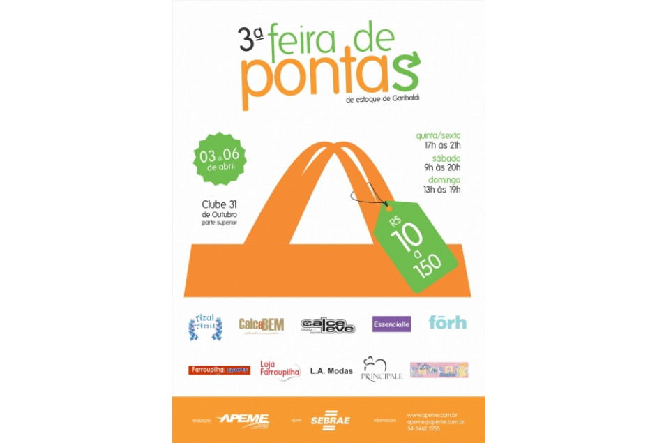 Feira de Pontas de Estoque nesta semana em  Garibaldi