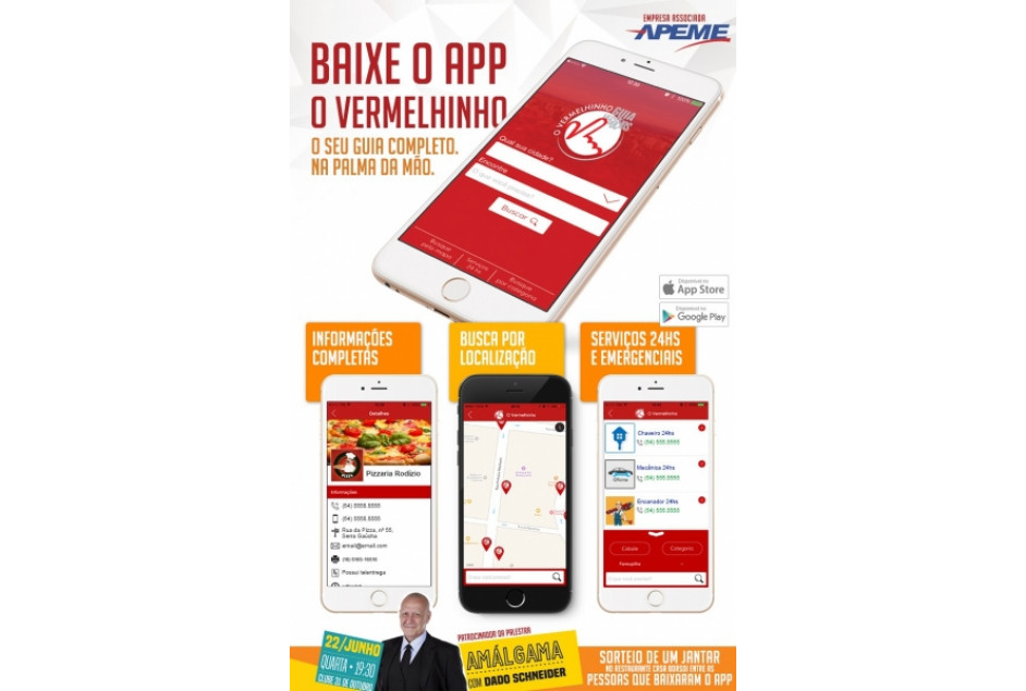 Guia O Vermelhinho lança APP em palestra APEME